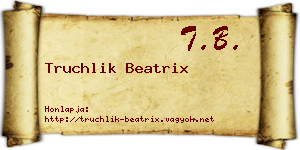 Truchlik Beatrix névjegykártya